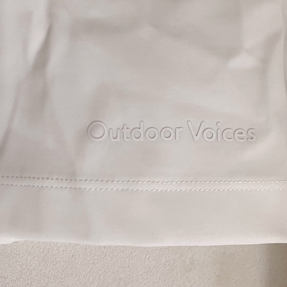 NWT Outdoor Voices SOLD OUT One Shoulder Dress Built in Bra only White Size L - Picture 12 of 16